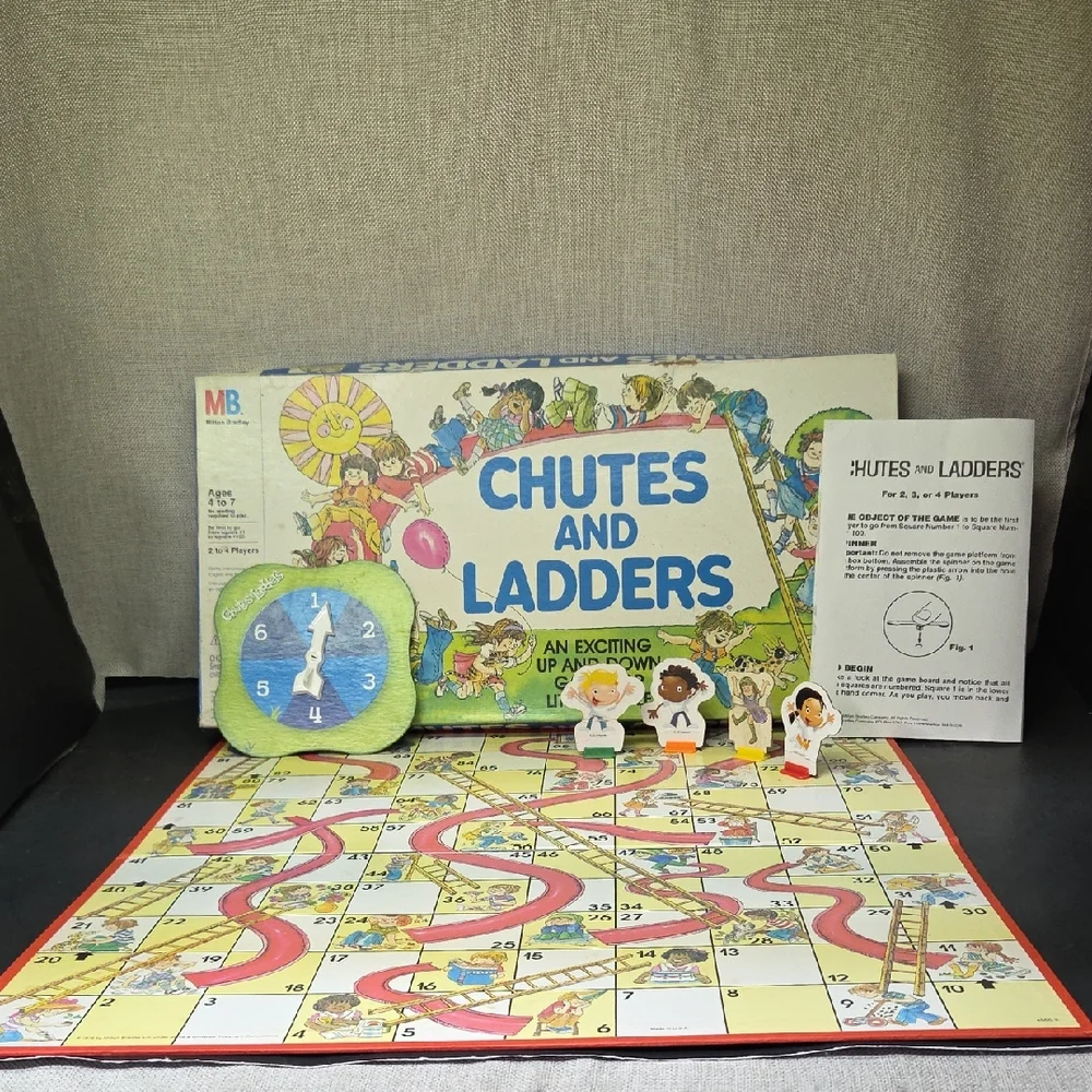 Vintage‎ 1979 Chutes and Ladders Milton Bradley #4555